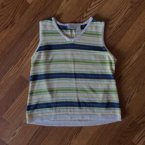 Vibrant Striped Kids Tank Top